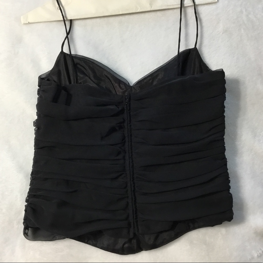 Dessy Collection Ruched Chiffon Top - Picture 2 of 7